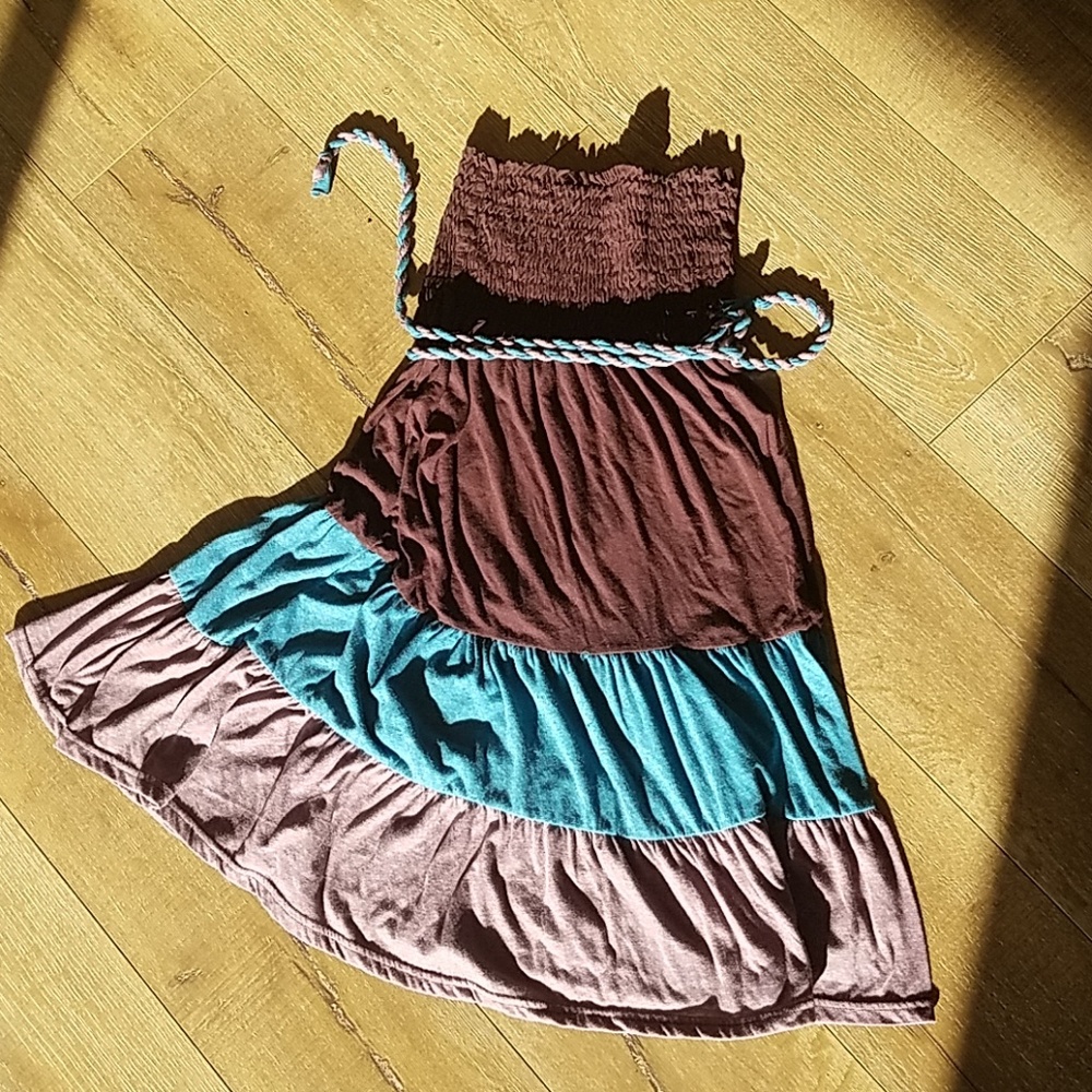 Tri color dress
